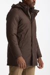 Parka imbottito in nylon marrone uomo Herno - 1