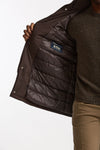 Parka imbottito in nylon marrone uomo Herno - 7