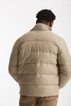 Piumino esterno in lana e seta beige uomo Herno - 8