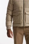 Piumino esterno in lana e seta beige uomo Herno - 7