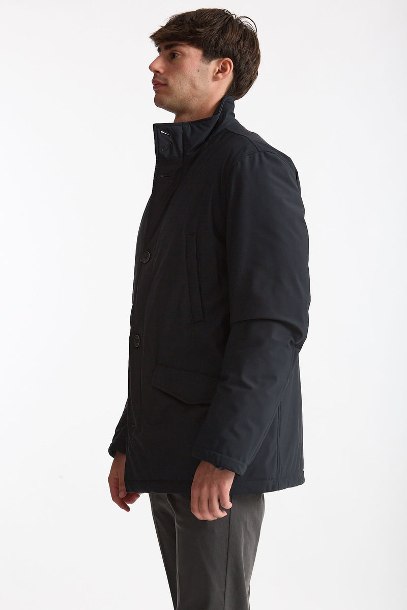 Giubbino esterno in nylon stretch blu uomo Herno - 4