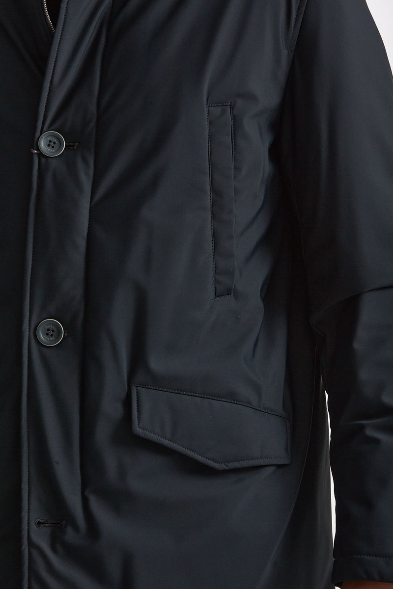 Giubbino esterno in nylon stretch blu uomo Herno - 2