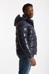 Piumino blu in nylon lucido uomo Herno - 5