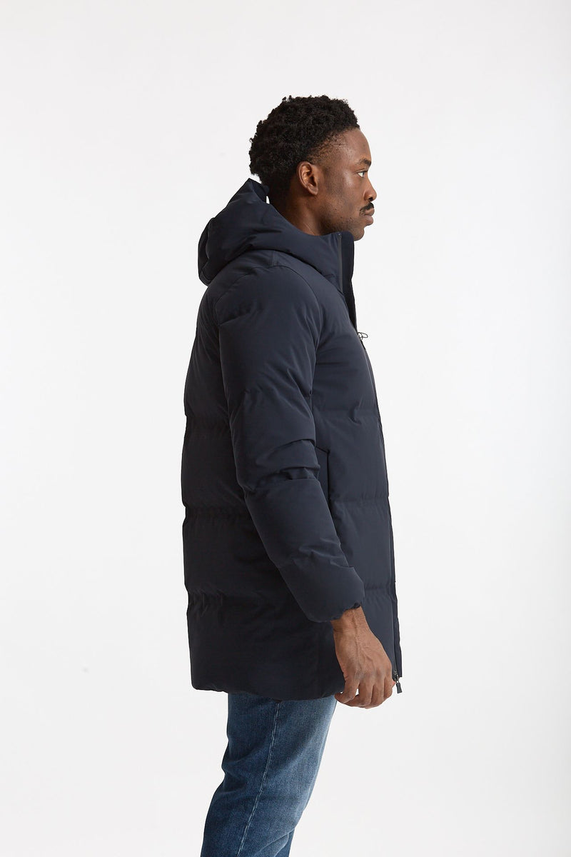 Piumino NEW IMPACT lungo blu uomo Herno - 5