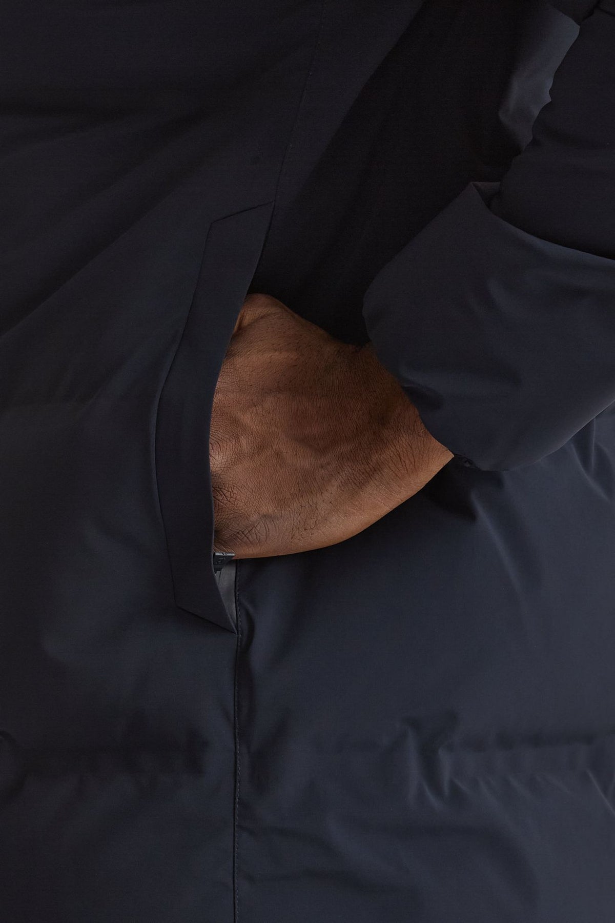 Piumino NEW IMPACT lungo blu uomo Herno - 6