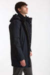 Parka in nylon e viscosa blu uomo Herno - 1