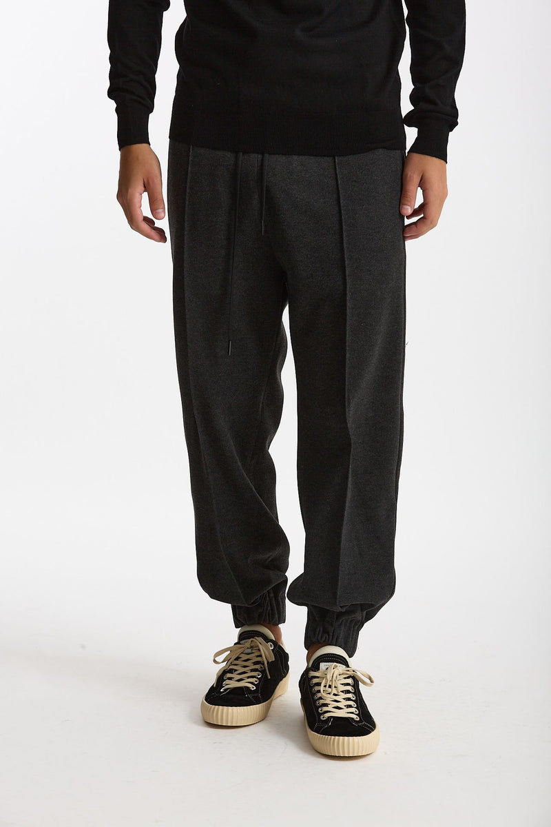 Pantalone in Jersey di viscosa grigio uomo Hosio - 1