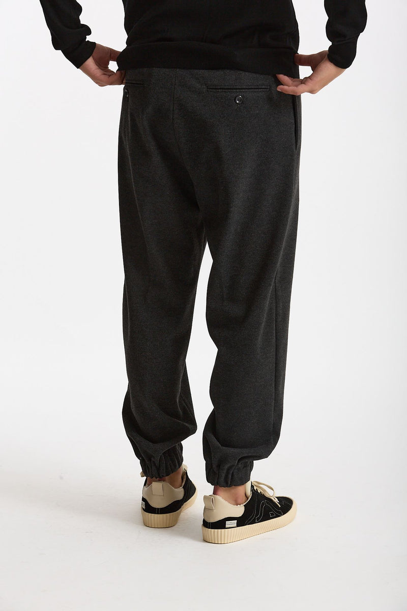 Pantalone in Jersey di viscosa grigio uomo Hosio - 3
