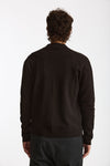 Maglia Full zip in lana merino marrone uomo Hosio - 3