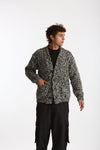 Cardigan in lana e nylon fantasia uomo Hosio - 5