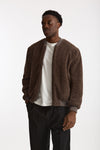 Bomber in lana marrone uomo Hosio - 1