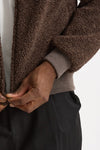 Bomber in lana marrone uomo Hosio - 6