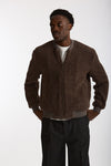 Bomber in lana marrone uomo Hosio - 7