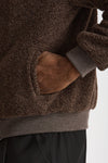 Bomber in lana marrone uomo Hosio - 8