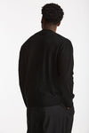 Cardigan in lana rasata nero uomo Hosio - 3