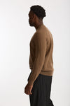 Maglia girocollo in lana cammello uomo Hosio - 2