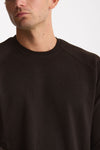 Maglia girocollo in lana marrone uomo Hosio - 5