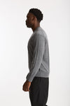 Maglia in lana rasata grigio uomo Hosio - 2