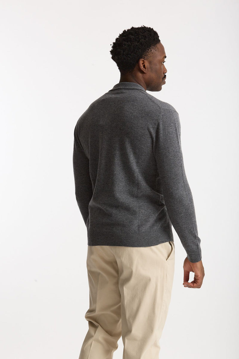 Maglia in lana supergeelong grigio uomo Hosio - 2