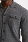 Maglia in lana supergeelong grigio uomo Hosio - 4