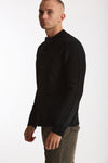 Cardigan in lana supergeelong nero uomo Hosio - 3
