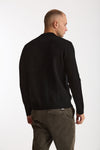 Cardigan in lana supergeelong nero uomo Hosio - 4