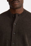 Cardigan in lana supergeelong marrone uomo Hosio - 5