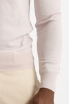 Dolcevita in lana rasata rosa chiaro uomo Hosio - 6