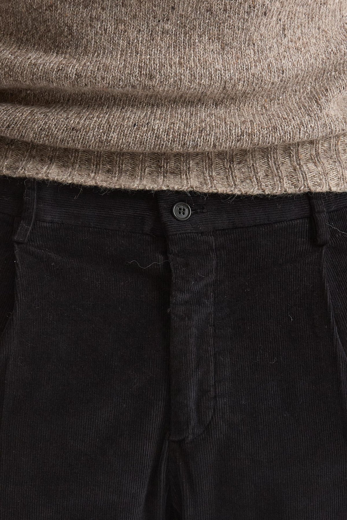 Pantalone in velluto di cotone stretch blu uomo Incotex - 5