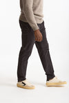 Pantalone in velluto di cotone stretch grigio uomo Incotex - 4