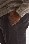 Pantalone in velluto di cotone stretch grigio uomo Incotex - 6