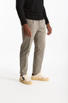 Pantalone cotone stretch microlavorato grigio uomo Incotex - 4