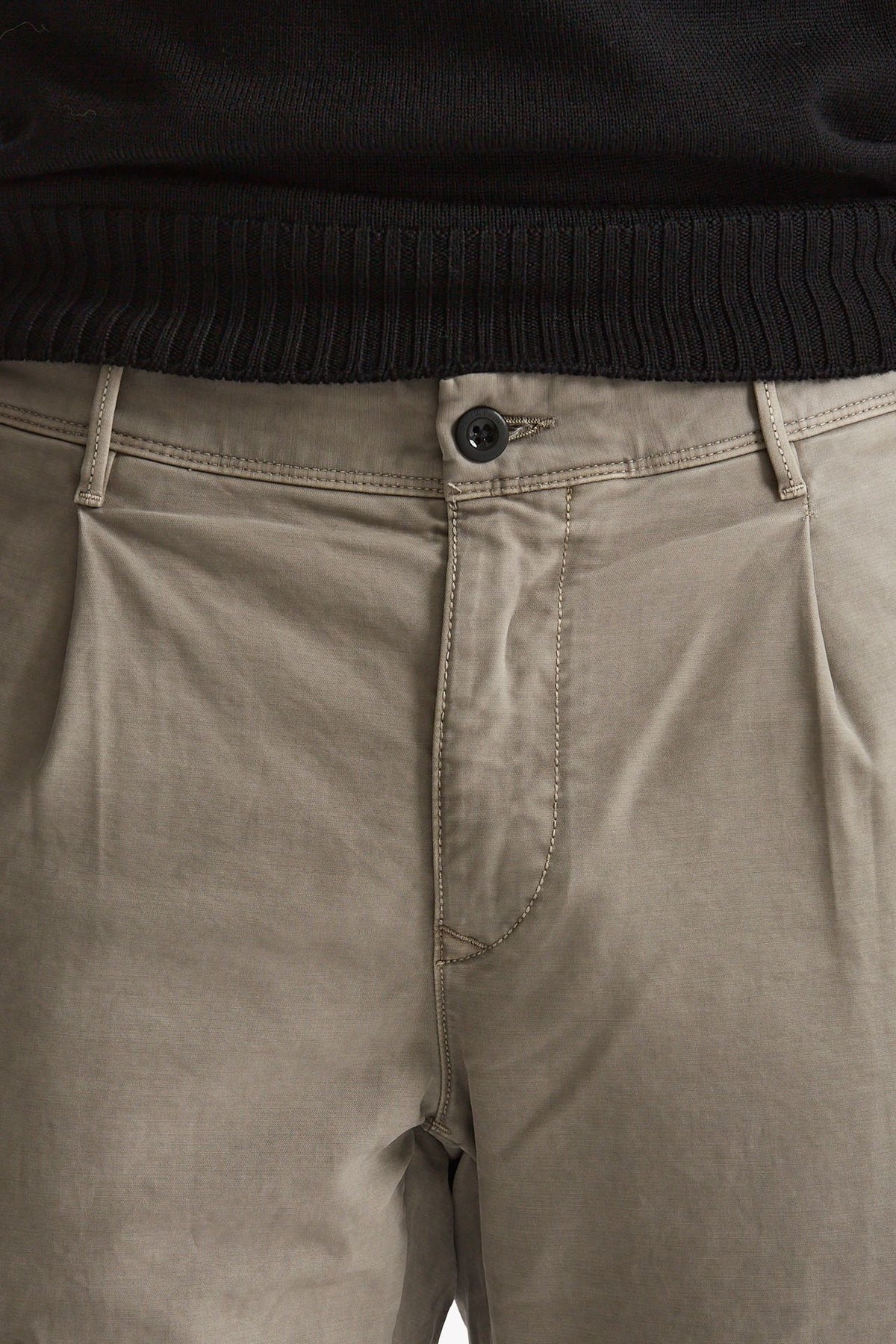 Pantalone cotone stretch microlavorato grigio uomo Incotex - 5