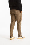 Pantalone cotone stretch microlavorato cammello uomo Incotex - 3