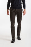 Pantalone cotone stretch marrone uomo Incotex - 1