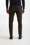 Pantalone cotone stretch marrone uomo Incotex - 3