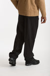 Pantalone in lana stretch nero uomo Laneus - 3