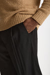Pantalone in lana stretch nero uomo Laneus - 6