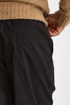 Pantalone in lana stretch nero uomo Laneus - 7