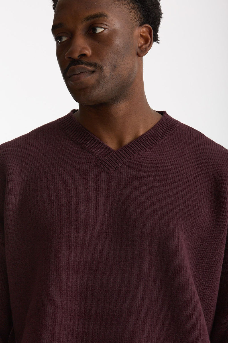 Maglia in lana bordeaux uomo Laneus - 4