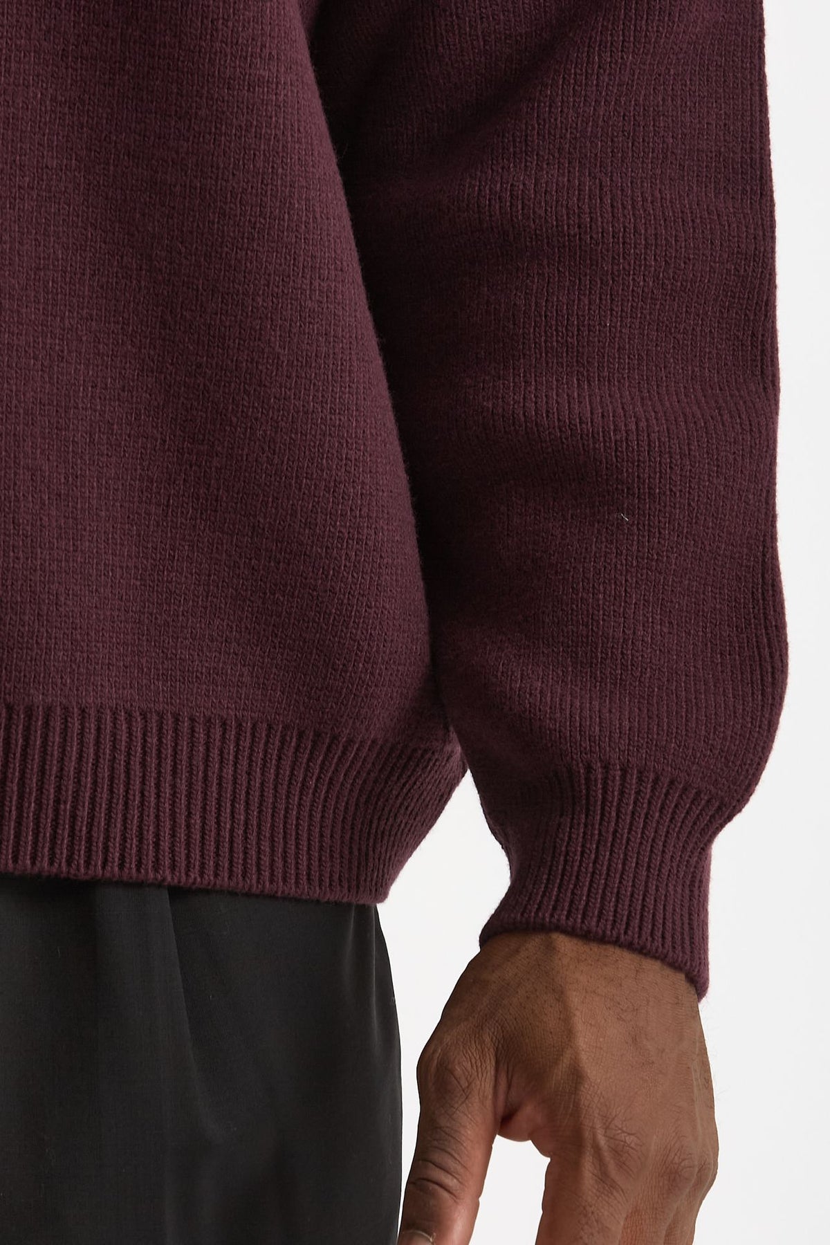 Maglia in lana bordeaux uomo Laneus - 5