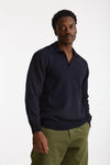 Polo lana e cashmere blu uomo Laneus - 4
