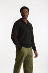 Polo lana e cashmere nero uomo Laneus - 4