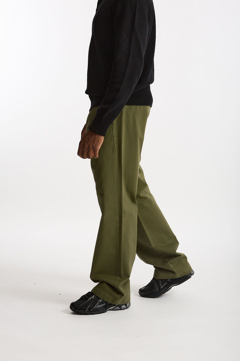 Pantalone in cotone verde uomo Laneus - 3