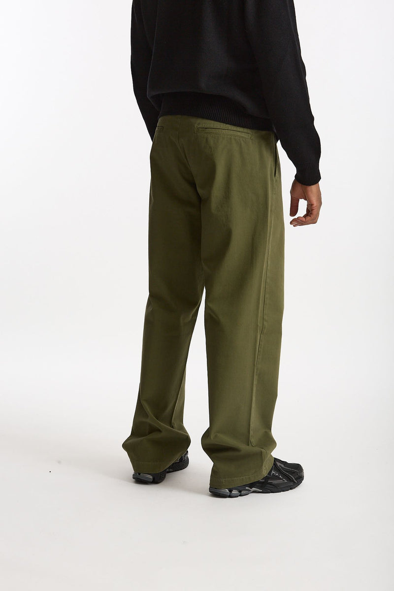 Pantalone in cotone verde uomo Laneus - 4