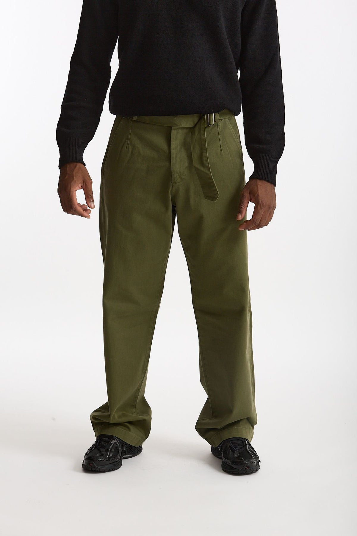 Pantalone in cotone verde uomo Laneus - 1