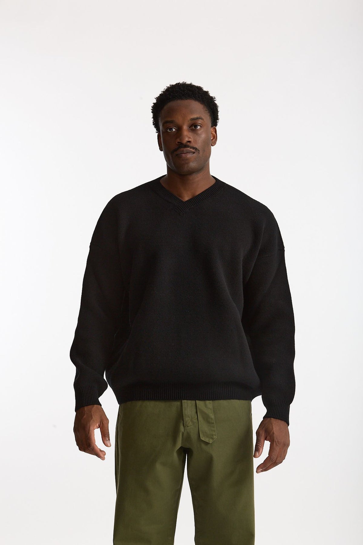 Maglia in lana nero uomo Laneus - 2