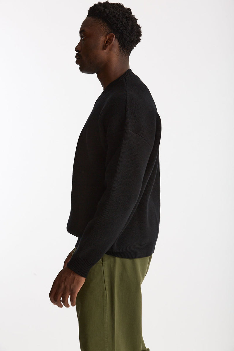 Maglia in lana nero uomo Laneus - 3