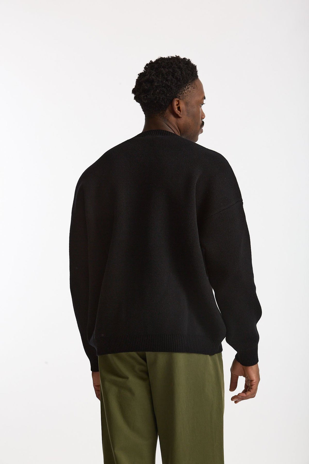 Maglia in lana nero uomo Laneus - 4