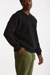 Maglia in lana nero uomo Laneus - 1
